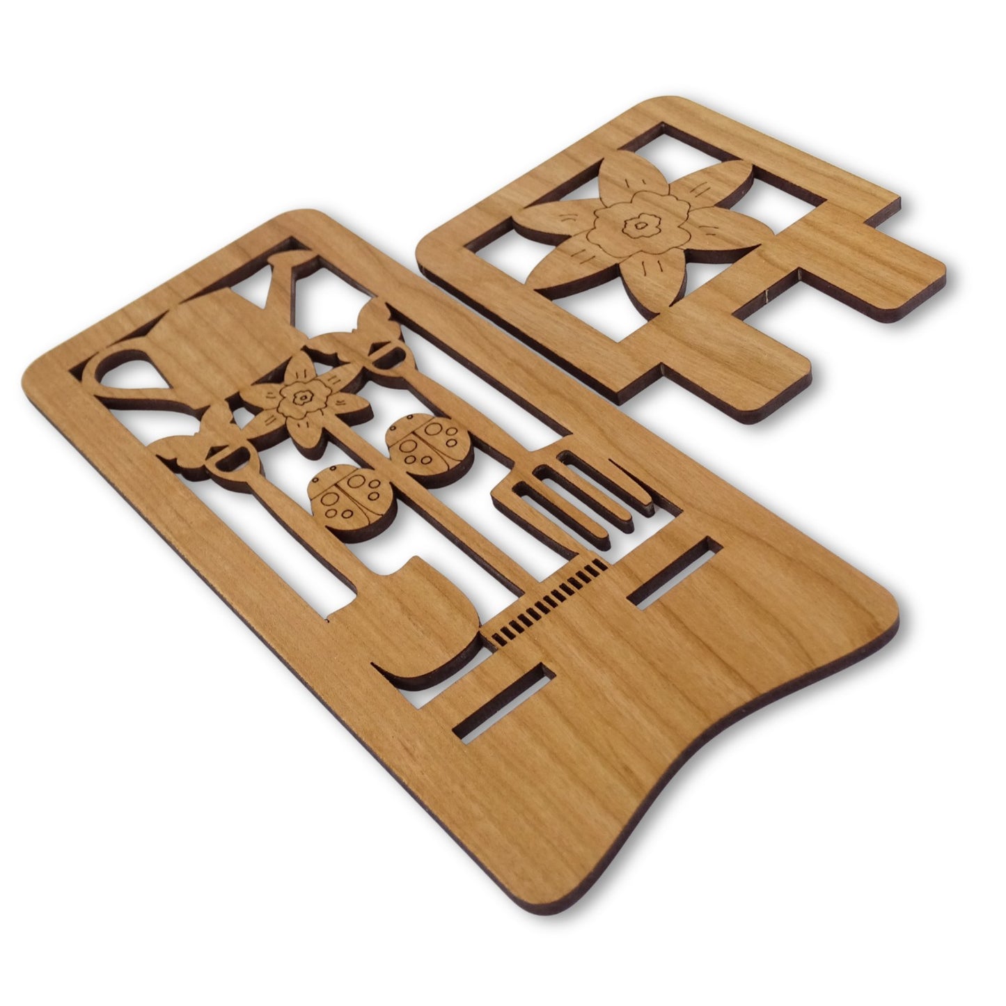 Gardening Phone Stand — Laser Cut Wooden Gift for Garden Lovers