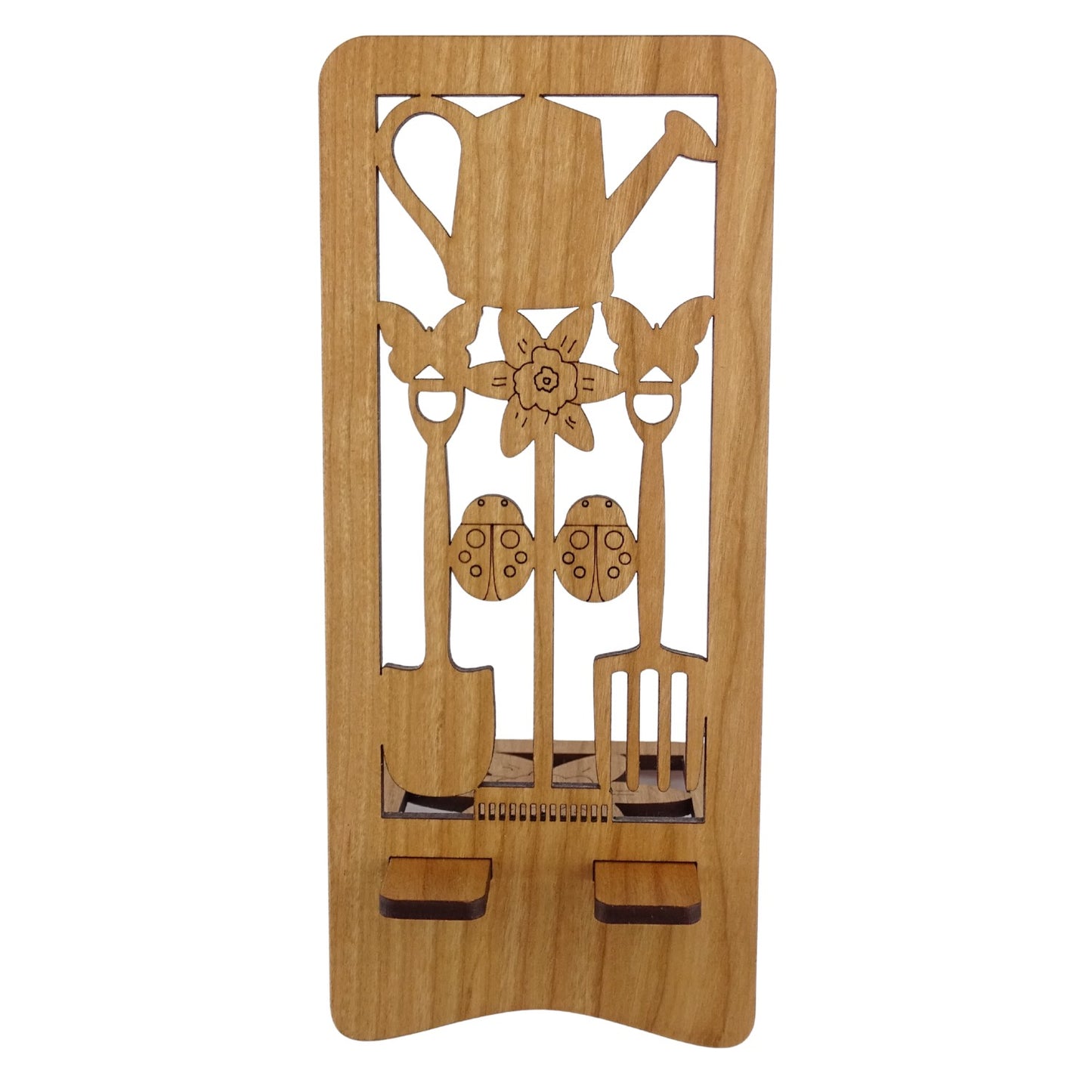 Gardening Phone Stand — Laser Cut Wooden Gift for Garden Lovers