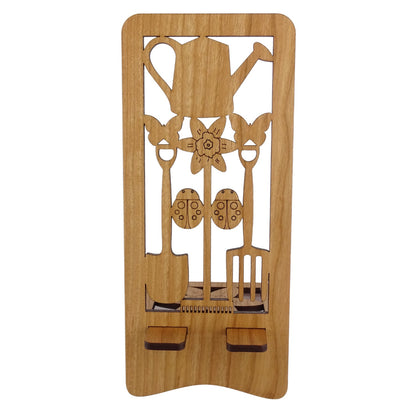 Gardening Phone Stand — Laser Cut Wooden Gift for Garden Lovers