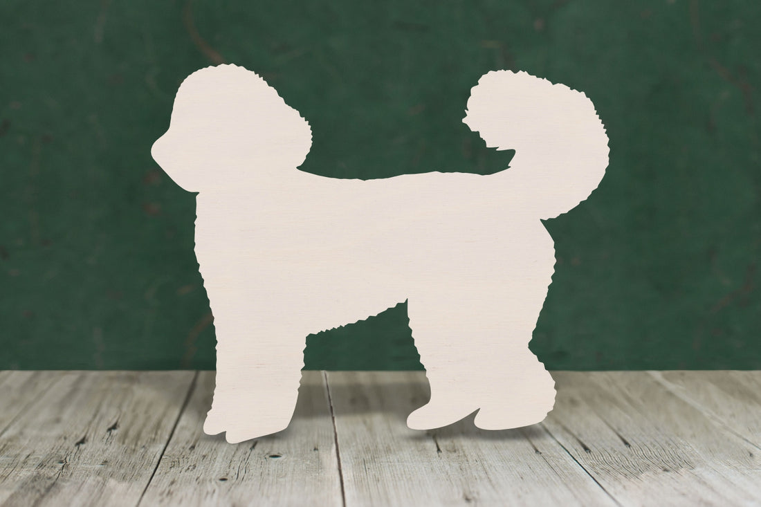 Labradoodle wooden craft blank cut-out from 4mm thick plywood