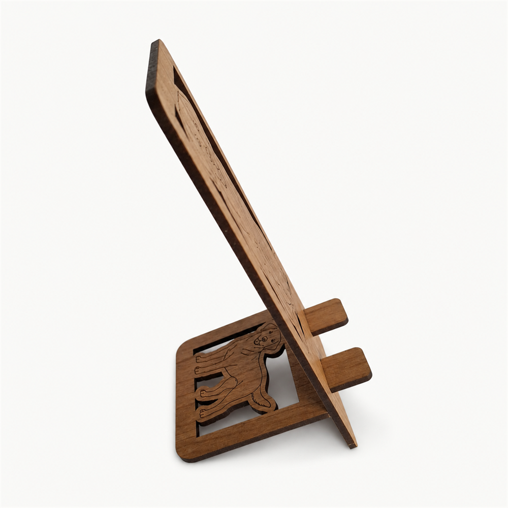 Labrador Phone Stand — Laser Cut Wooden Dog Lover Gift