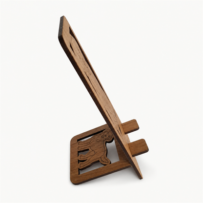 Labrador Phone Stand — Laser Cut Wooden Dog Lover Gift