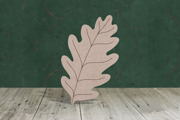 Oak leaf shape with etched detail shape - perfect for wooden crafts ...