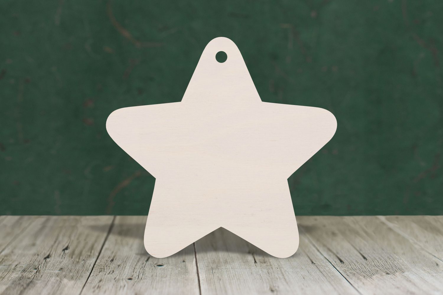 Star Rounded Craft Rounded star blank - wooden craft shape cut out from 4mm thick plywood