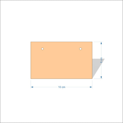 10 cm Wide 3mm thick MDF Plaques with square corners