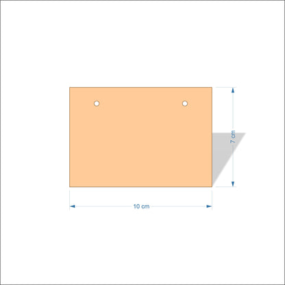 10 cm Wide 3mm thick MDF Plaques with square corners