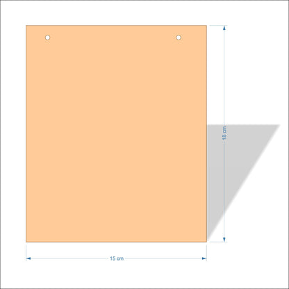 15 cm Wide 3mm thick MDF Plaques with square corners