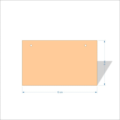 15 cm Wide 3mm thick MDF Plaques with square corners