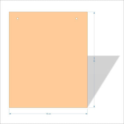 18 cm X 22 cm 3mm MDF Plaques with square corners