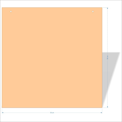 30 cm X 30 cm 3mm MDF Plaques with square corners