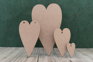 Primitive Heart 3mm MDF wood Plaques