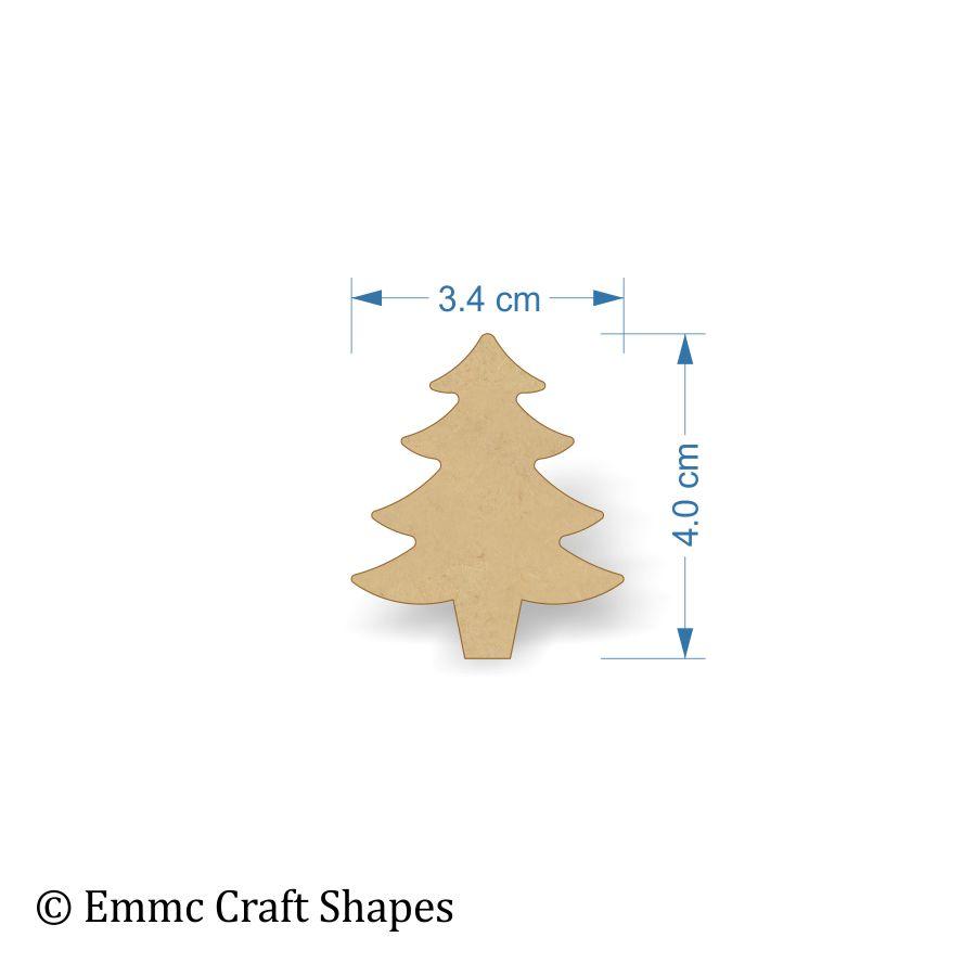 Christmas Tree Shapes - 3mm mdf blank