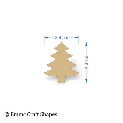 Christmas Tree Shapes - 3mm mdf blank