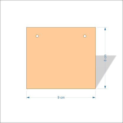 9 cm Wide 3mm thick MDF Plaques with square corners