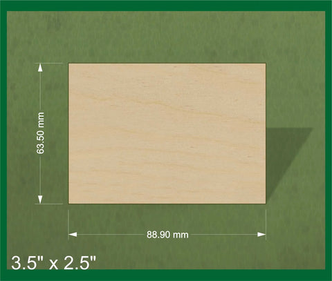 ACEOs (3.5 x 2.5inch) blank wooden boards