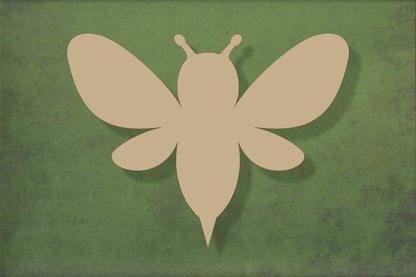 Laser cut, blank wooden Bee shape for craft