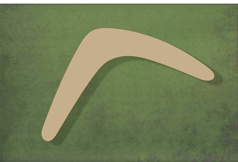 Laser cut, blank wooden Boomerang shape for craft