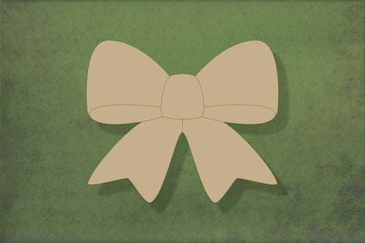 laser cut blank wooden Bow shape for craft