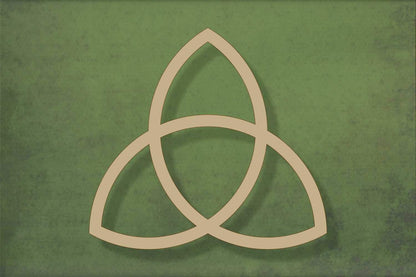 laser cut blank wooden Celtic knot shape for craft