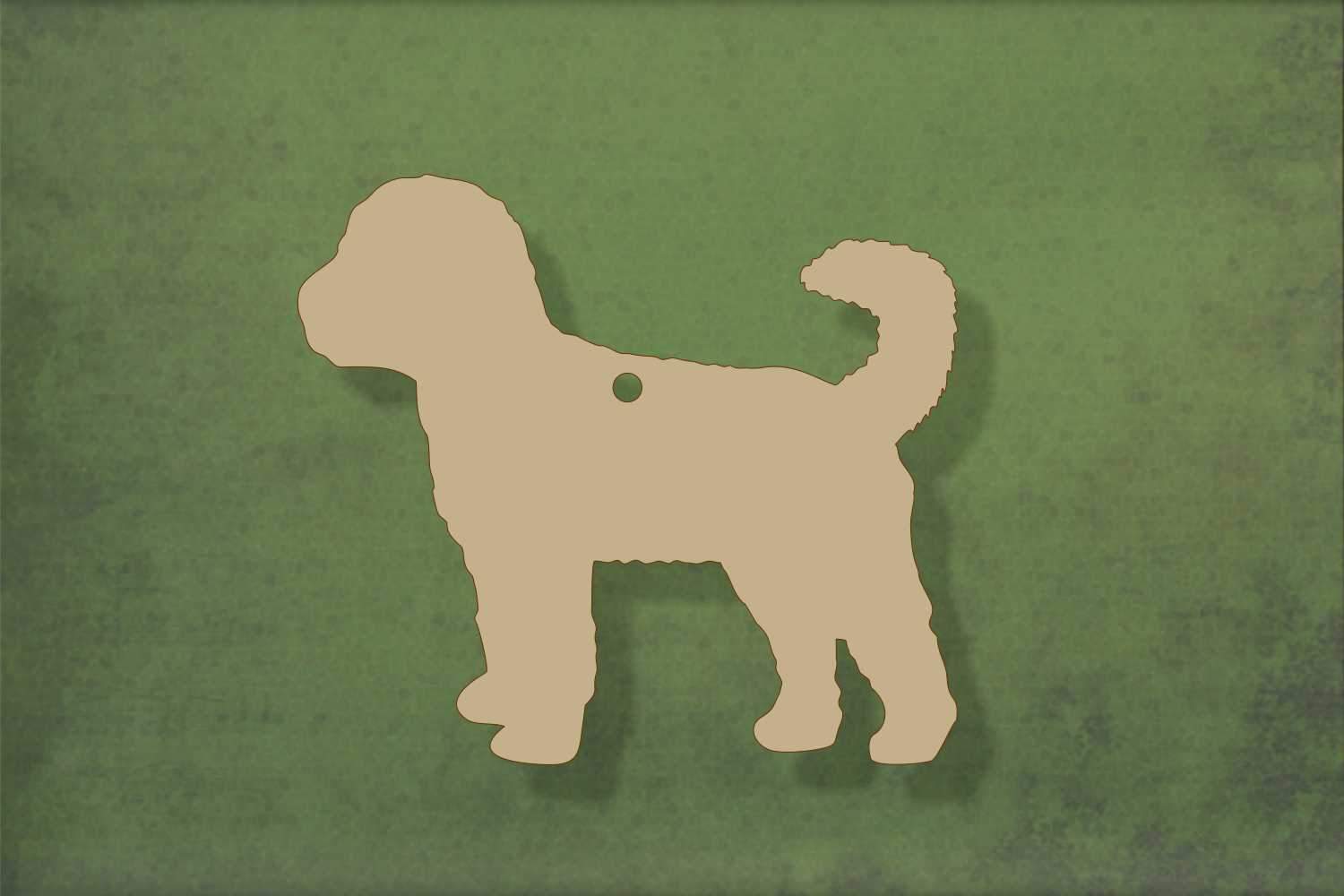 Laser cut, blank wooden Cockapoo shape for craft