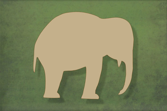 laser cut blank wooden Elephant 1 shape for craft