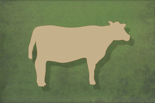 Laser cut, blank wooden Farm cow shape for craft