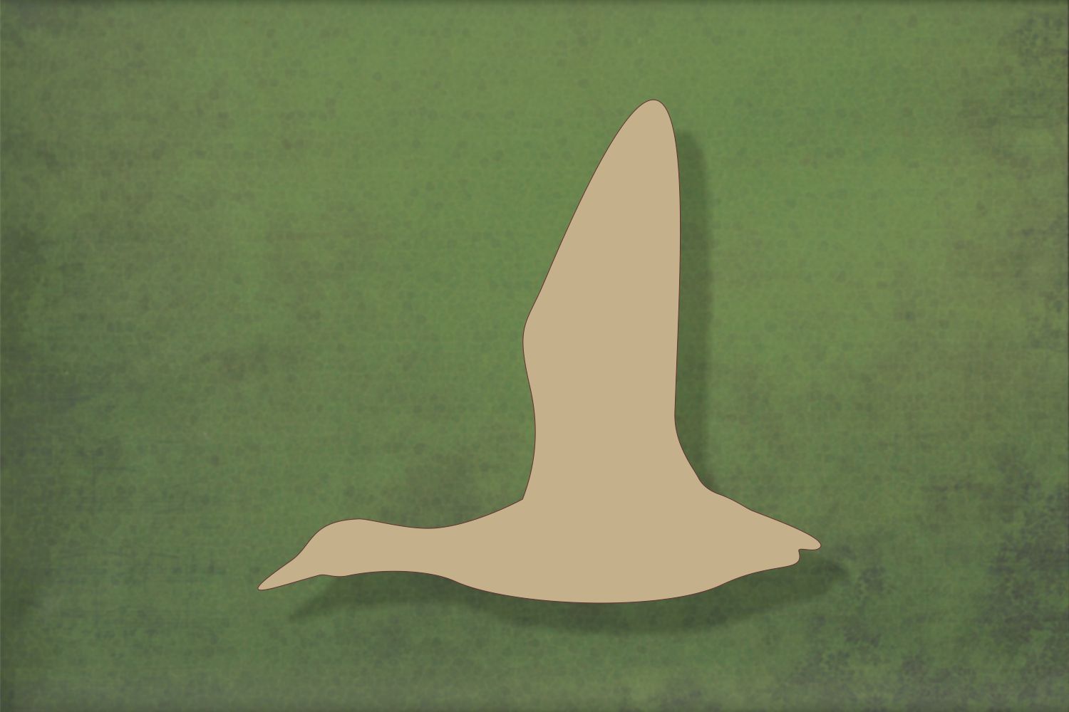 Laser cut, blank wooden Flying duck shape for craft