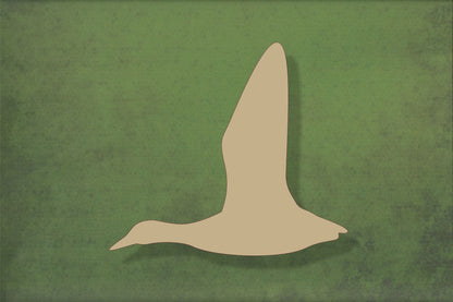 Laser cut, blank wooden Flying duck shape for craft