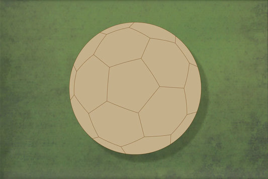 laser cut blank wooden Football 1  shape for craft