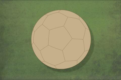 Laser cut, blank wooden Football 1  shape for craft