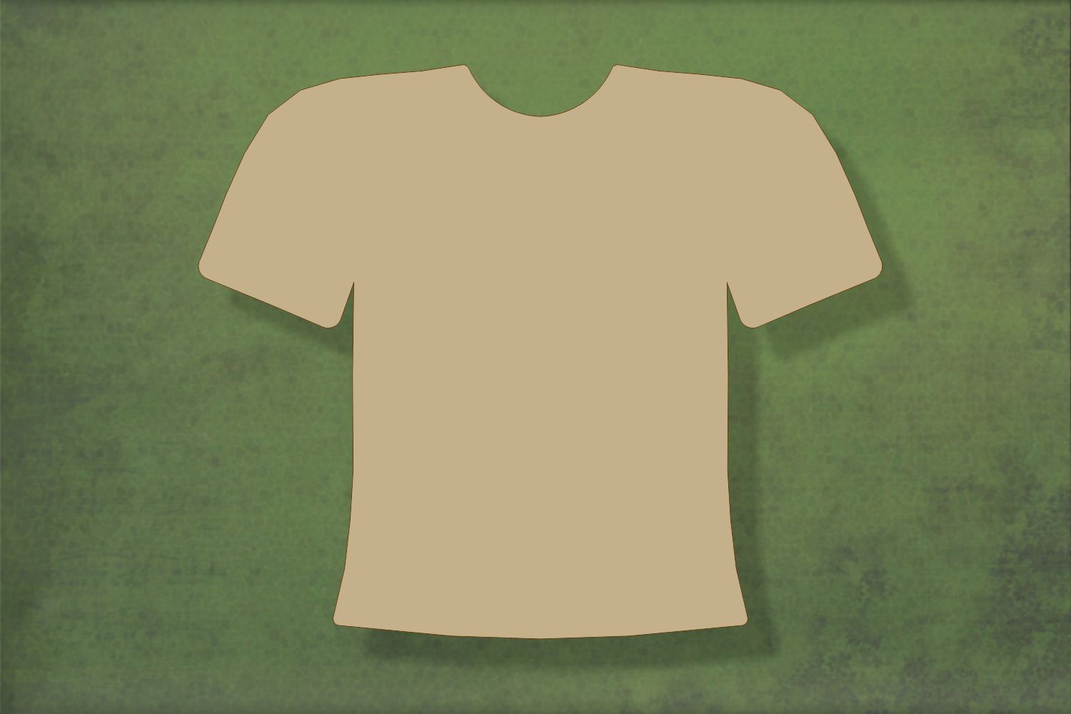 Laser cut, blank wooden Football shirt shape for craft