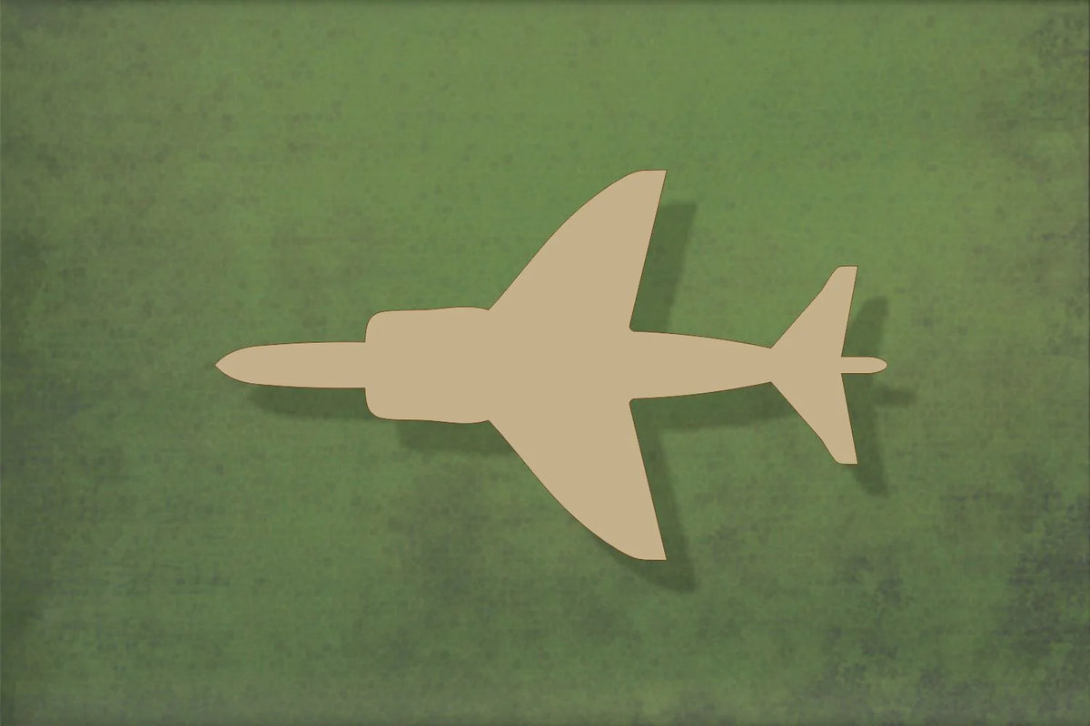 Wooden Harrier jet plane shapes and blanks cut out from poplar plywood ...