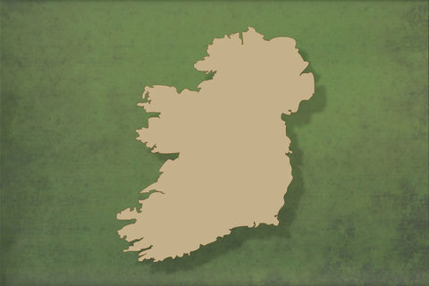laser cut blank wooden Ireland map shape for craft