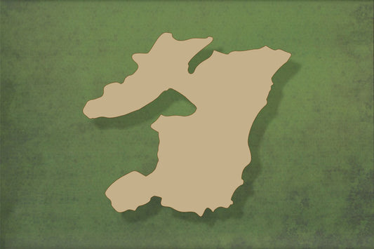 Laser cut, blank wooden Isle of Islay shape for craft