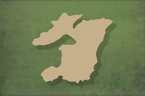 laser cut blank wooden Isle of Islay shape for craft