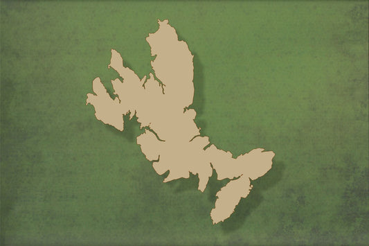 Laser cut, blank wooden Isle of Skye shape for craft