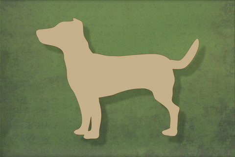 Laser cut, blank wooden Jack Russell shape for craft