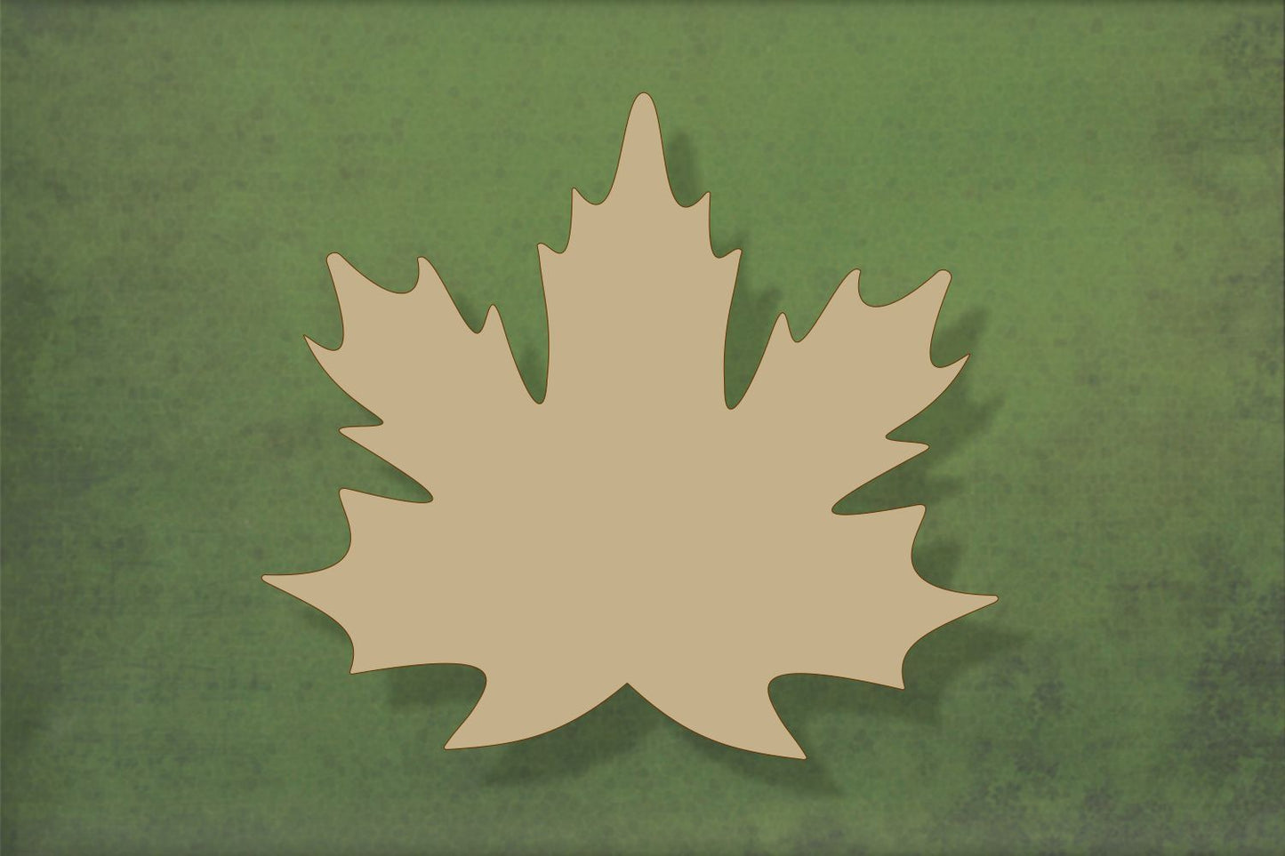 Laser cut, blank wooden Maple leaf shape for craft