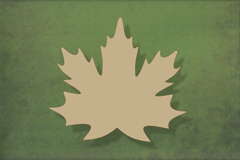 laser cut blank wooden Maple leaf shape for craft