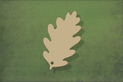 laser cut blank wooden Oak leaf shape for craft