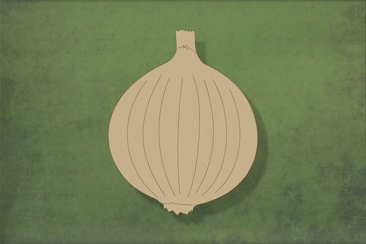 laser cut blank wooden Onion shape for craft