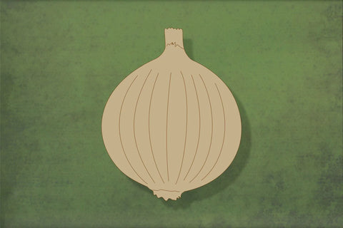 laser cut blank wooden Onion shape for craft