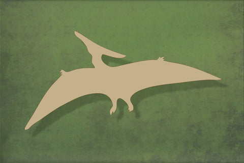 laser cut blank wooden Pterodactyl dinosaur shape for craft