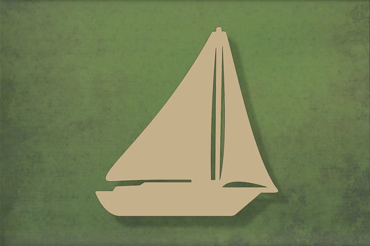 laser cut blank wooden Sailing Boat 1 shape for craft