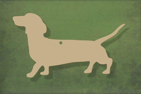 laser cut blank wooden Sausage dog Dachshund shape for craft