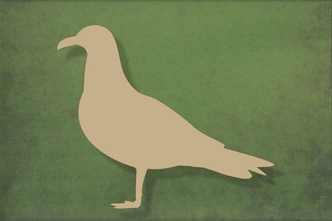 Laser cut, blank wooden Seagull standing shape for craft