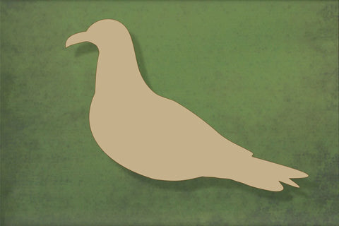 laser cut blank wooden Seagull with no legs shape for craft