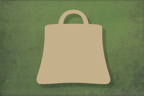Laser cut, blank wooden Shopping bag shape for craft