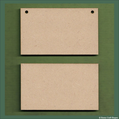 6 cm Wide 3mm thick MDF Plaques with square corners