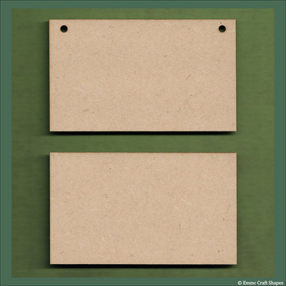 7 cm Wide 3mm thick MDF Plaques with square corners